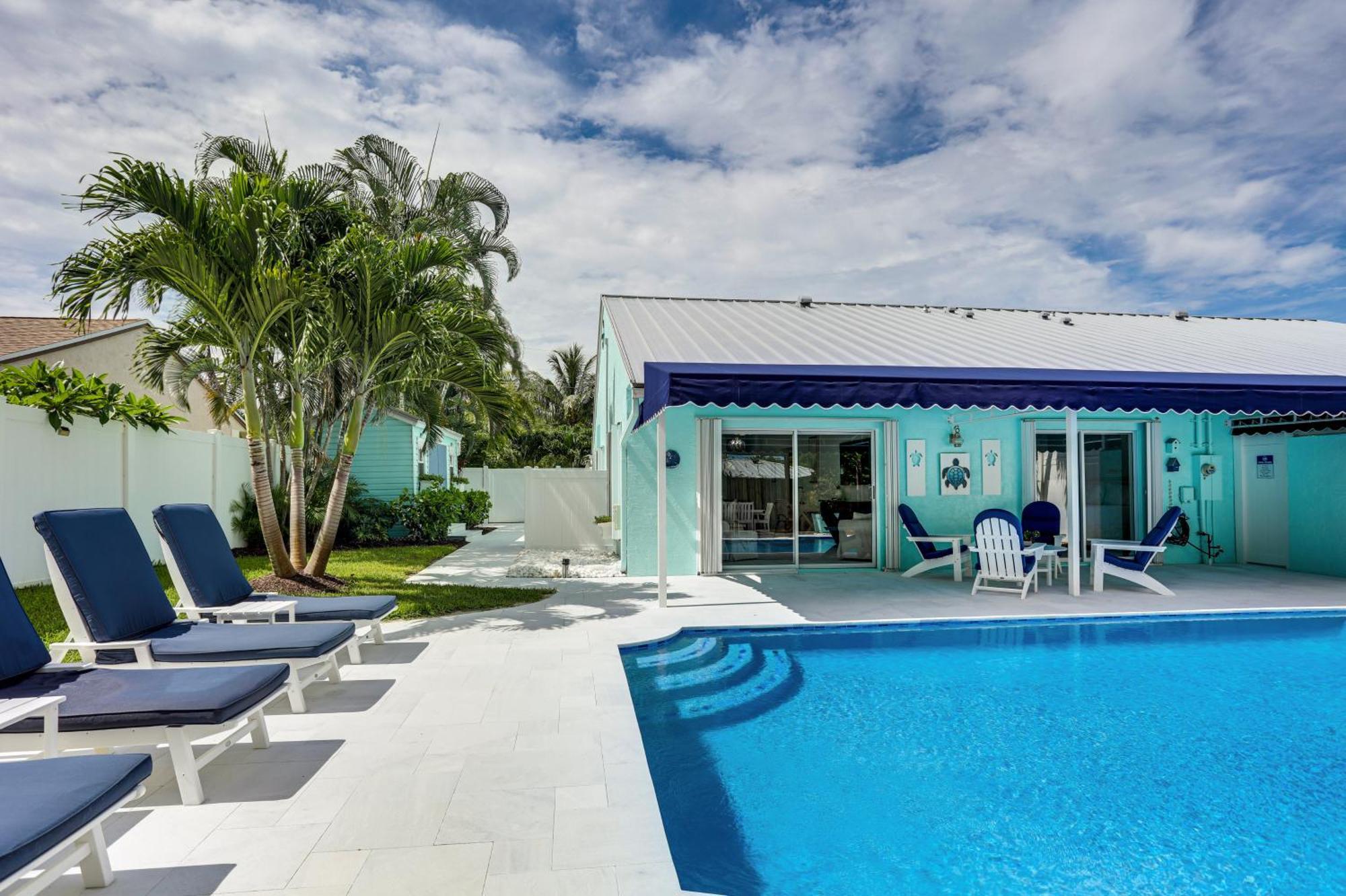 Coastal Villa With Private Yard And Heated Pool! 北棕榈滩 外观 照片